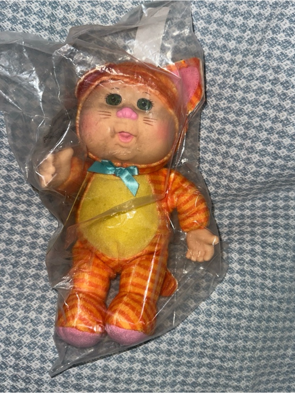 2016 Cabbage Patch Kids Farm Friends Kallie Kitty Plush - Orange & Yellow